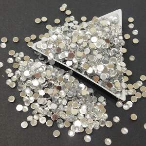 Стразы холодной фиксации акриловые 4мм - серебро - 5гр/уп