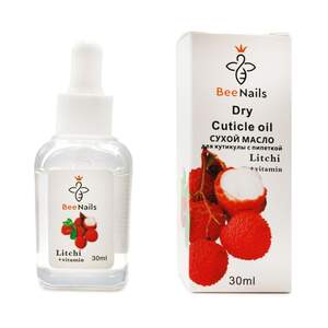 Сухое масло для кутикулы с пипеткой Bee Nails личи, 30мл Сухое масло для кутикулы с пипеткой Bee Nails личи, 30мл