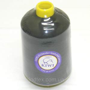 Текстурированные нитки для оверлока 150D/1 (20.000м.), черные