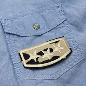 Термоаппликация, нашивка на одежду 4х7,5см U.S.Army