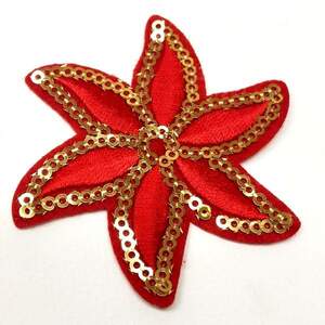 Термонаклейка Звезда 6х6см красная