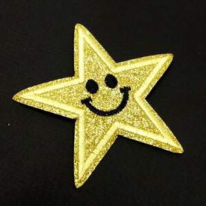 Термонаклейка Звезда люрекс- 1 шт, 7х7см цвет #10