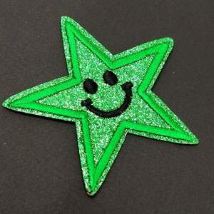 Термонаклейка Звезда люрекс- 1 шт, 7х7см цвет #7