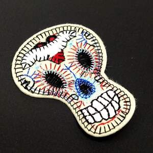 Термонаклейка Череп-3 - 1шт, 5х6,5см