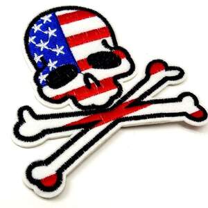 Термонаклейка Череп-8 - 1шт, 10х10см