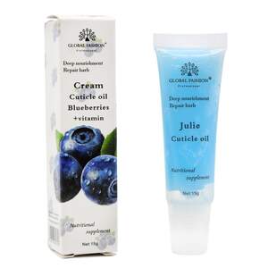Увлажняющий крем для кутикулы Global Fashion Черника, 15 гр