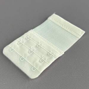 Удлинитель для бюстгальтера на 3 крючка, Белый 5,5х9,5 см