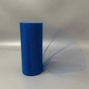 Фатин в рулонах 15см, моток 20м - электрик (синий)