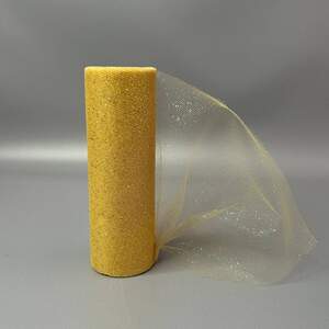 Фатин в рулоне с напылением - 15см, моток 9м - золото