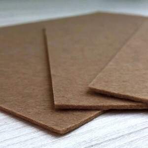 Фетр плотный, 2 мм, 20х30 см, цвет - бурый С75 Фетр плотный, 2 мм, 20х30 см, цвет - бурый С75