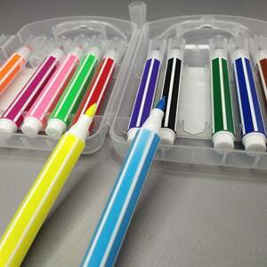 Фломастеры с мягкой кистью,12 цветов Морской мир 10,5см Фломастеры с мягкой кистью,12 цветов Морской мир 10,5см