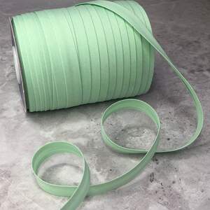 Хлопковая косая бейка,1,5см - 50 полиэстер (100м), цвет 011 Мятный