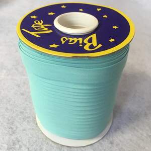 Хлопковая косая бейка,1,5см - 50полиэстер (92м), цвет 084 мятный Хлопковая косая бейка,1,5см - 50полиэстер (92м), цвет 084 мятный