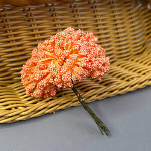 Цветок гипсофилы из пенопласта 8 см - оранж