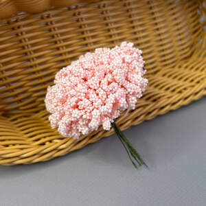 Цветок гипсофилы из пенопласта 8 см - персиковый