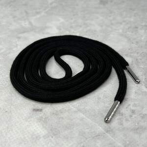 Шнурок для одежды 150 см длина, Ø 4 мм - черный Шнурок для одежды 150 см длина, Ø 4 мм - черный