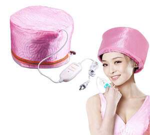 Электрическая термошапка (сушуар) для масок, ламинирования и лечения волос, Розовая Электрическая термошапка (сушуар) для масок, ламинирования и лечения волос, Розовая