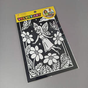 Бархатная раскраска фея 16х23 см