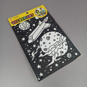 Бархатная раскраска космос 16х23 см