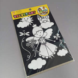 Бархатная раскраска принцесса 16х23 см