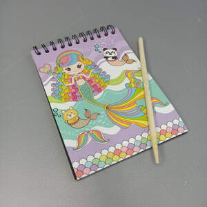 Блокнот-гравюра А6 Русалка 10 листов