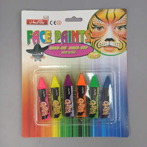 Краска -карандаш для грима неон 6 цветов