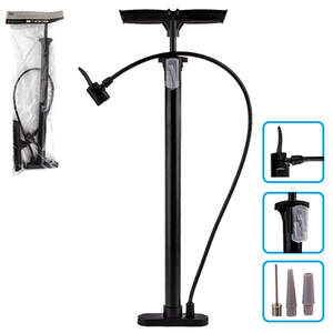 Автомобильный насос ручной с пластиковой ручкой