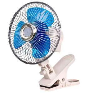 Вентилятор автомобильный 6 12 В на клипсе