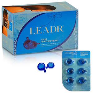 Витаминные капсулы для восстановления волос Leadr с маслом камелии и голубого лотоса, 6шт1мл