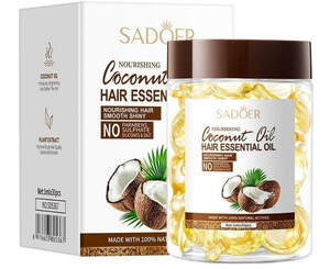 Капсулы для восстановления поврежденных волос Sadoer с кокосовым маслом, 30 шт1мл Капсулы для восстановления поврежденных волос Sadoer с кокосовым маслом, 30 шт1мл