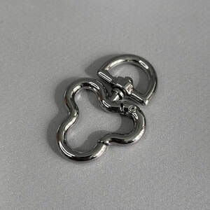 Карабин для сумки 25 мм, никель - 4,5 см Карабин для сумки 25 мм, никель - 4,5 см