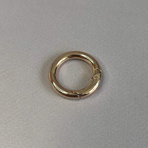 Карабин-кольцо для сумки 15 мм, золото - 2,5 см