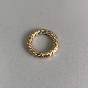 Карабин-кольцо для сумки 20 мм, золото- 3 см