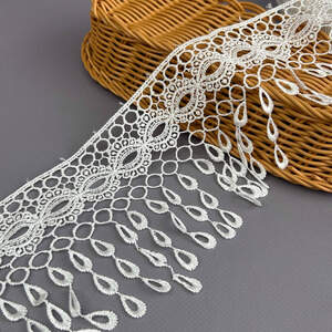 Кружево макраме Sindtex 11 см - теплый белый