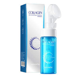 Пенка для умывания с щеточкой Fayankou с коллагеном, 150мл