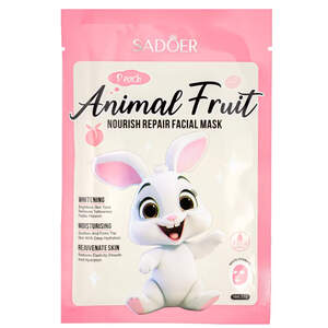 Тканевая маска для лица Sadoer с экстрактом персика и ниацинамидом, 25г