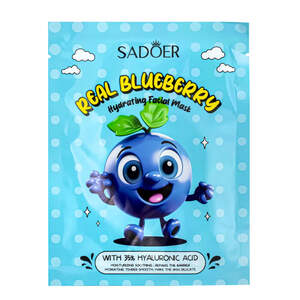 Тканевая маска для лица Sadoer с экстрактом черники, 25г