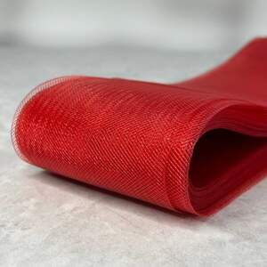 Регилин (кринолин) 80мм (8 см) красный (моток-18м)