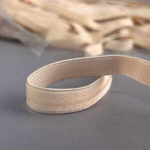 Резинка для бретель 1,2см с силиконом - бежевый Резинка для бретель 1,2см с силиконом - бежевый