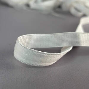 Резинка для бретель 1,2см с силиконом - белый Резинка для бретель 1,2см с силиконом - белый