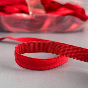 Резинка для бретель 1,2см с силиконом - красный Резинка для бретель 1,2см с силиконом - красный