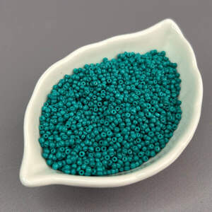 #12/0 Бисер китайский мелкий, 450 г - морская волна матовая (ТТ-98)