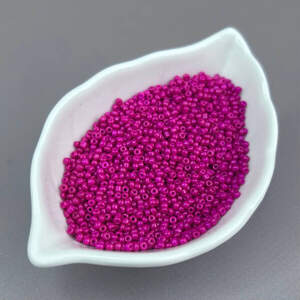 #12/0 Бисер китайский мелкий, 450 г - фуксия матовая (ТТ-18)