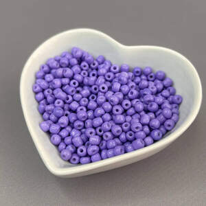 #6/0 Бисер китайский крупный, 450 г - фиалковый матовый (ТТ-35)