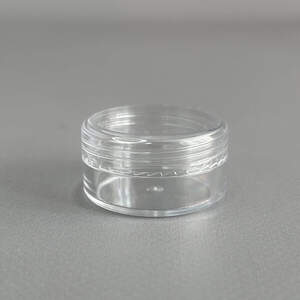Баночка для хранения Ø37 мм, h -19 мм, объем - 10 мл - прозрачная
