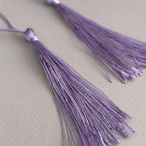 Декоративные кисточки для рукоделия 13 см - сиреневый
