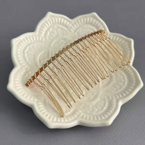 Заготовка-гребень 20 зубчиков 7,5х3,8 см - золото