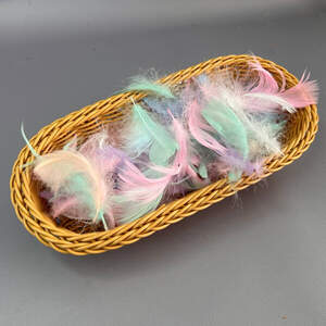 Перья гусиные для рукоделия 9-13 см, 95шт - пастельный микс