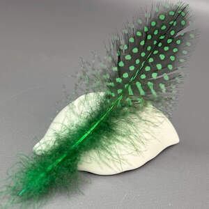 Перья куриные для рукоделия 5-10 см, 50шт - зеленый