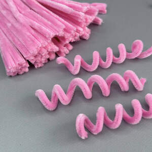 Пушистая проволока (синель) 30см - розовый